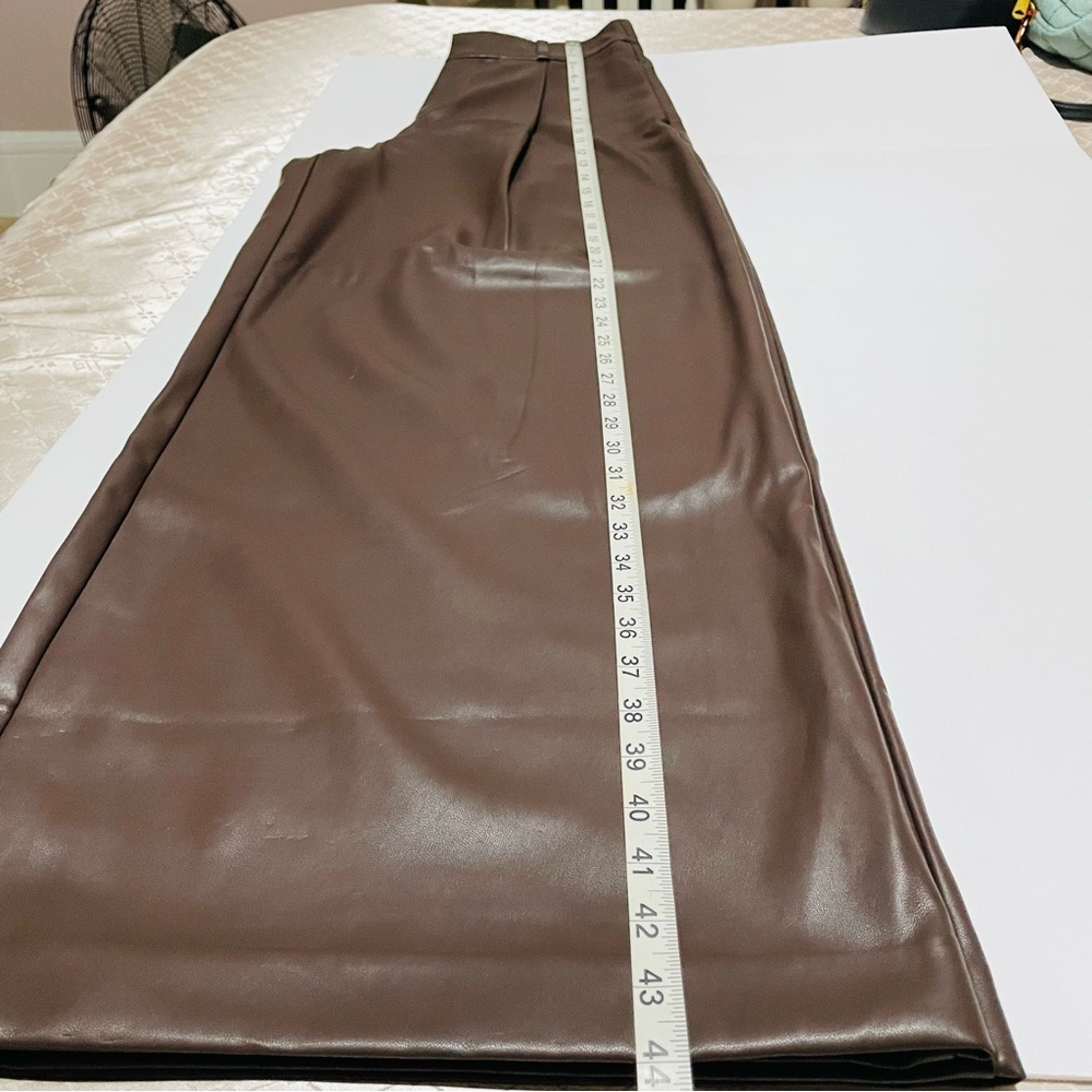 Banana Republic Factory Chocolate Wide Leg Trousers - Picture 9 of 15